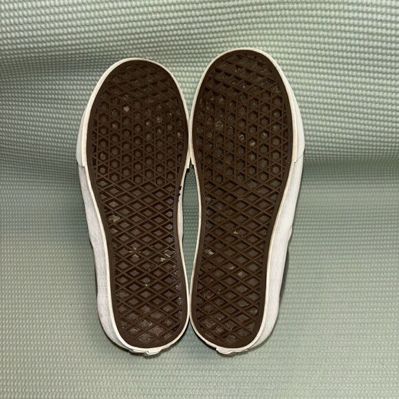 Vans Classic Slip On Shoes Suede Sherpa Lined Women’s Size 6 508182 Green - Picture 7 of 9